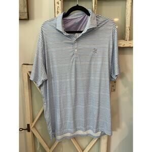 Johnnie-O size large striped polo shirt